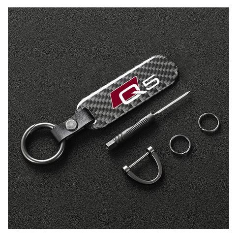 Suitable for Volvo S90 car keychain, keychain, suede leather, horseshoe buckle accessories- v