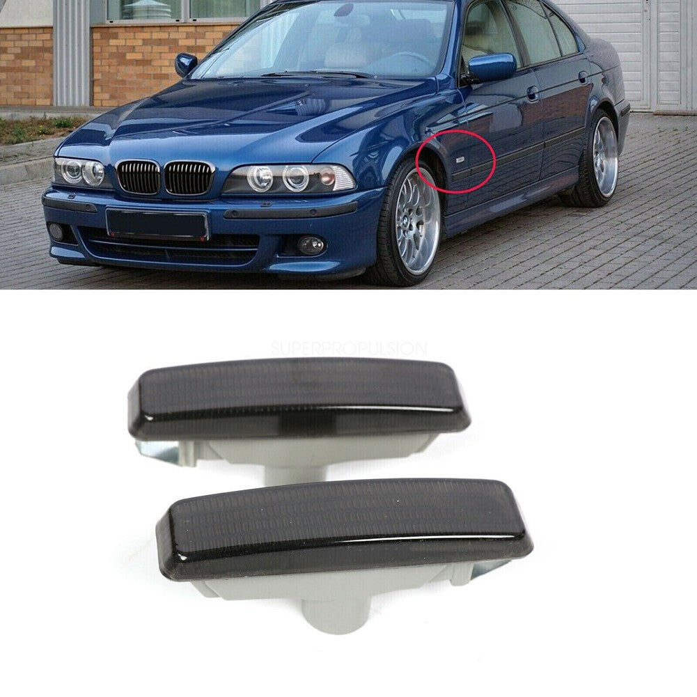 1 Pair Side Marker Lights Shell for BMW 5-Series E39 1997-2003 63148360589 NEW