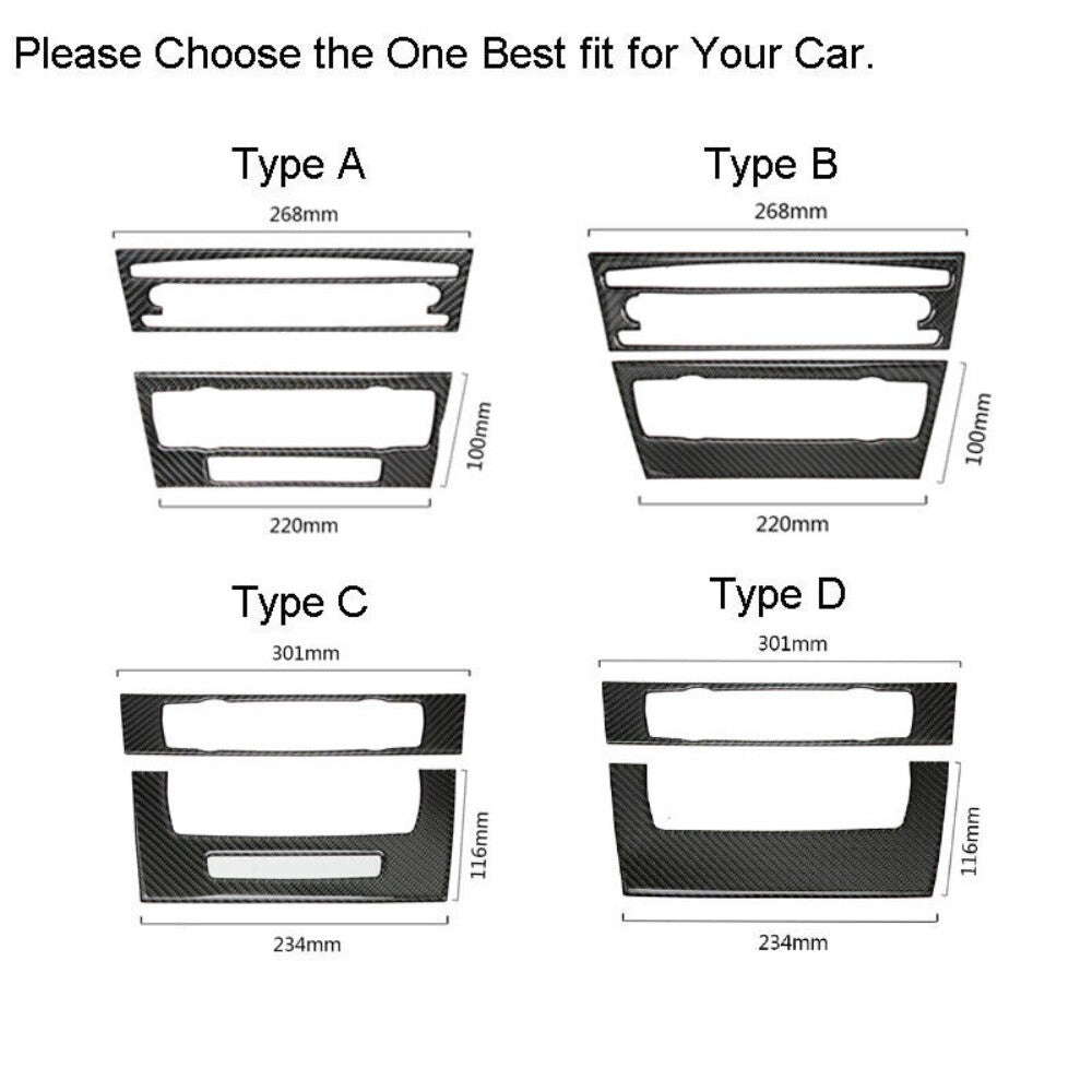 Carbon Fiber Air conditioning CD control Panel Trim For E90 3- 05-2012 n