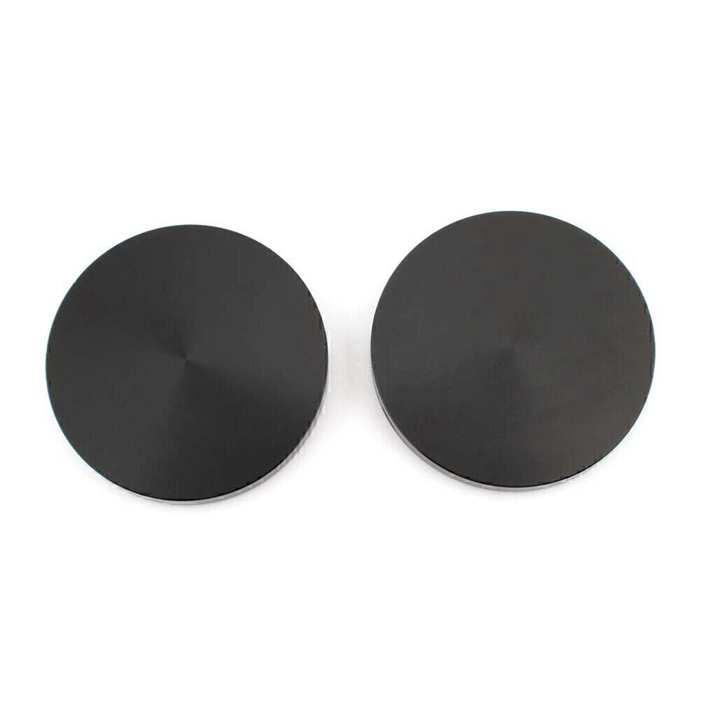 2PCS Motorcycle Handlebar Riser Top Clamp Decoration Cover for Harley Black Q