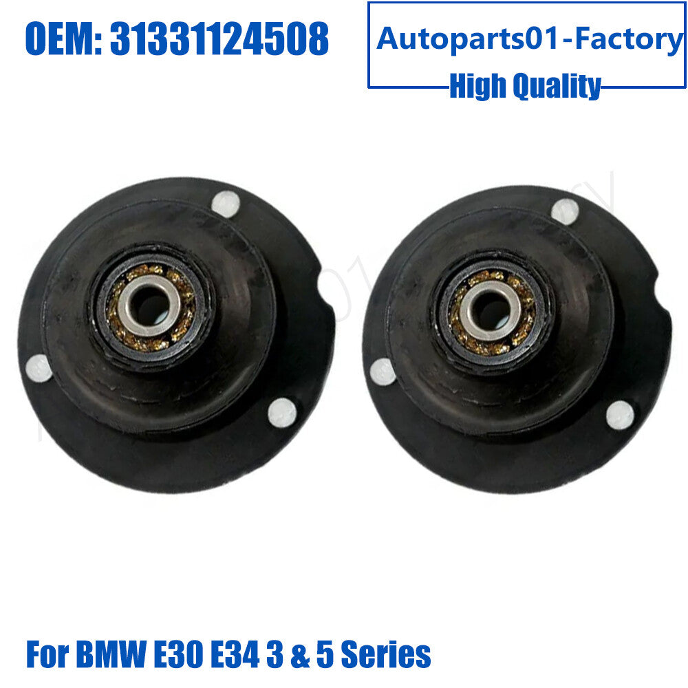 2PCS Front Strut Shock Mounts 31331124508 for BMW E30 E34 3 5 Series