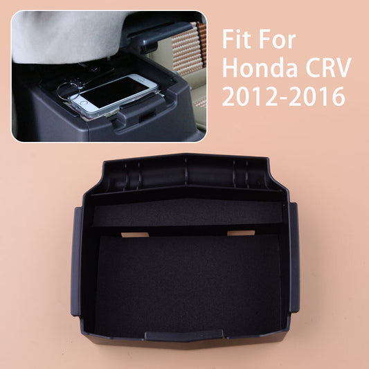 Black Center Console Armrest Storage Box Tray Fit for for Honda CRV 2012-2016 v