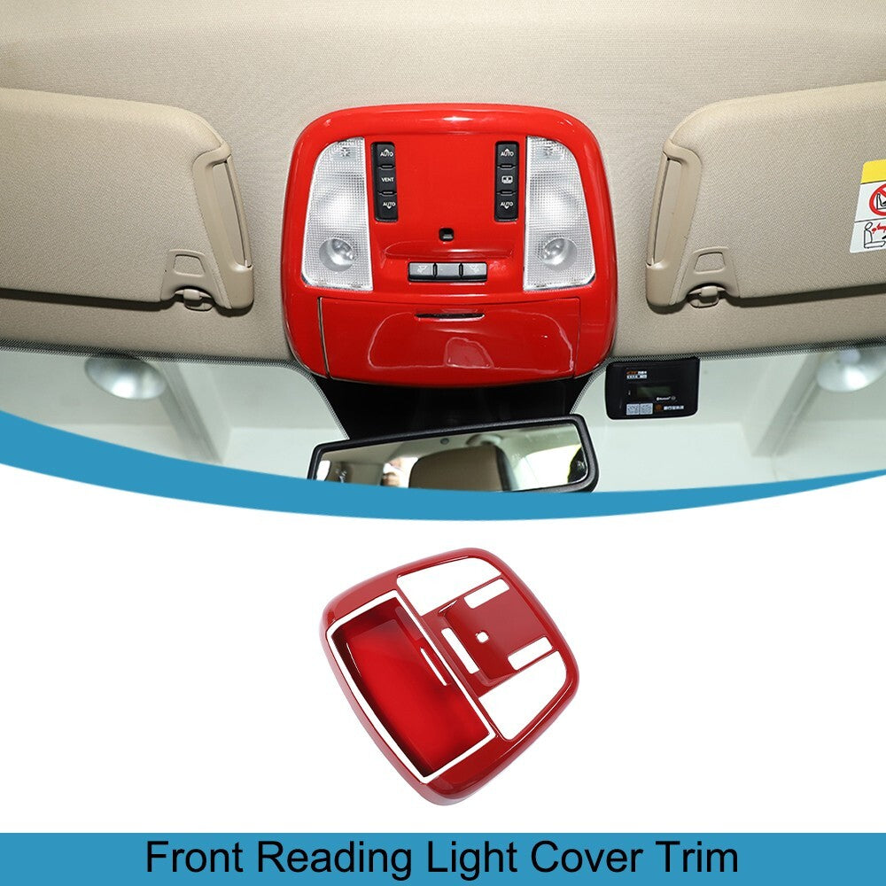 Red Front Reading Light Lamp Cover Trim Decor for Jeep Grand Cherokee 2011-2020