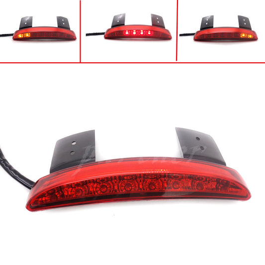 Red Chopped Fender Edge LED Tail Light Turn Signals for Harley Sportster XL883 Q