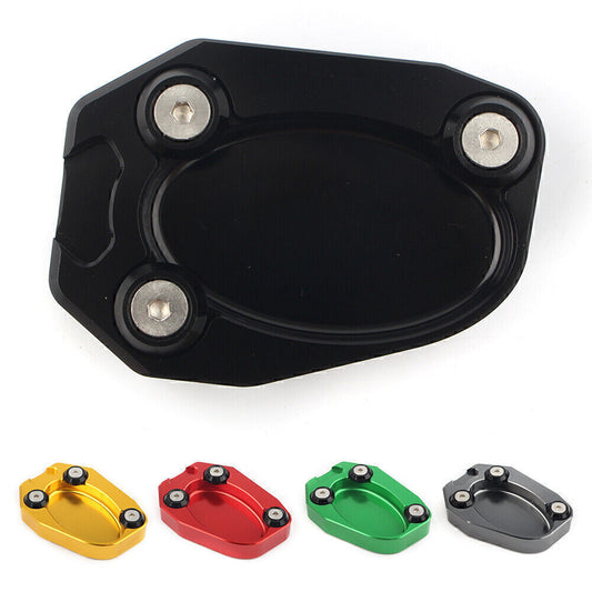Motorbike Side Stand Pad Enlarge Kickstand Fit for Kawasaki ZX10R ZX6R ER6N ER6F Q