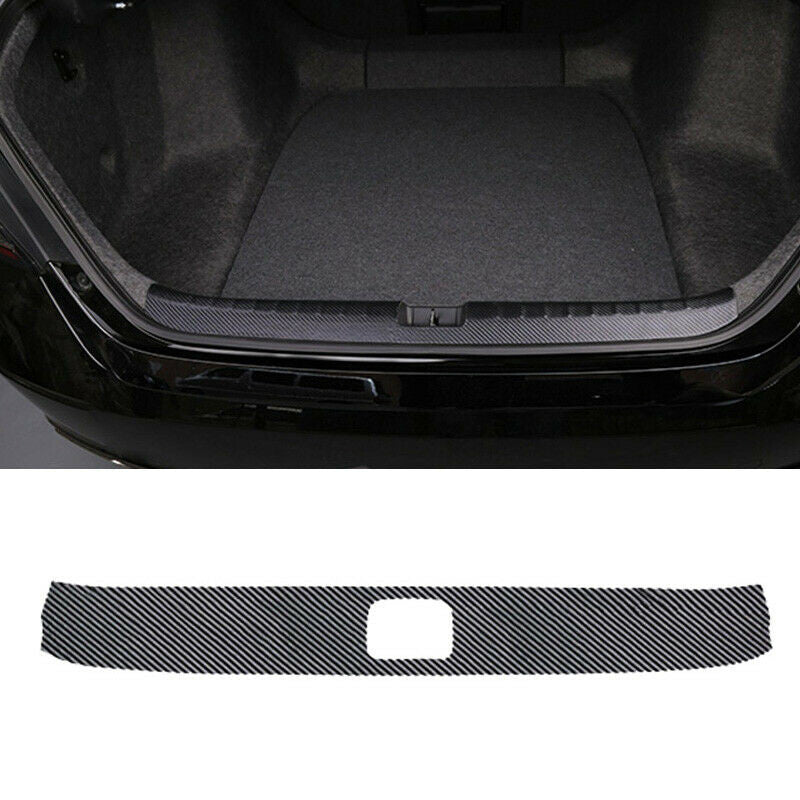 for Honda Accord 2018-2022 PU Carbon Rear Bumper Protector Sill Plate Sticker