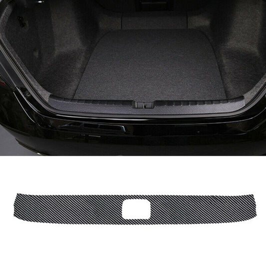 for Honda Accord 2018-2022 PU Carbon Rear Bumper Protector Sill Plate Sticker