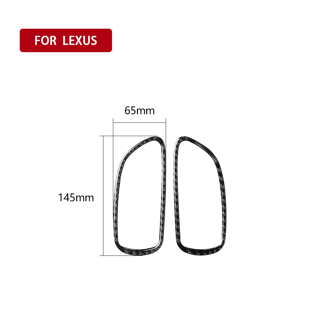 Suitable for Sienna 2021-2023 carbon fiber ABS front fog lamp cover decoration- v