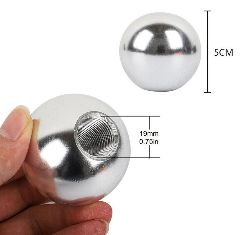 Car manual shift lever, transmission, round ball, silver, suitable for Honda for Acura