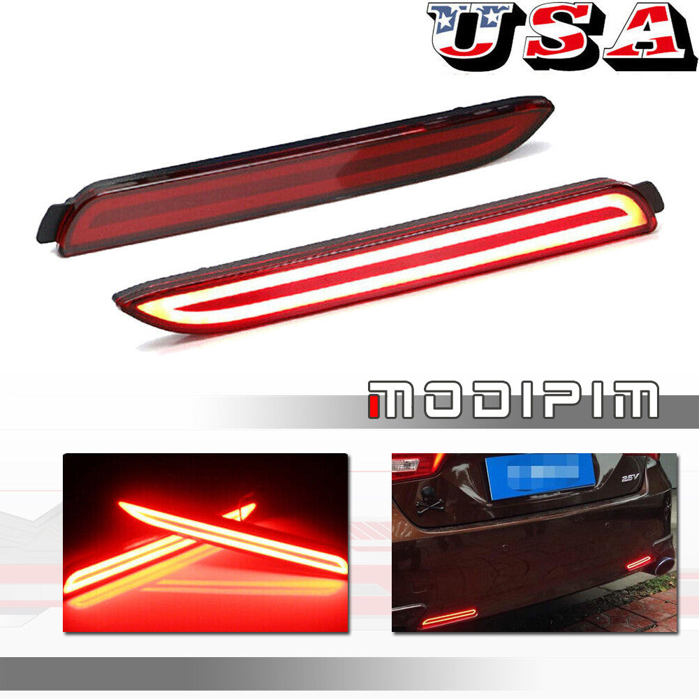 for for Lexus ISF RCF RX300 Red Lens Tail Light Reflector Brake Red LED Light - v