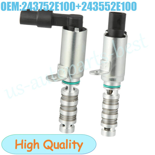 Pair VVT Timing Solenoid 243752E100 Fit 2012-2018 for Hyundai for Tucson for Kia Forte 2.0L