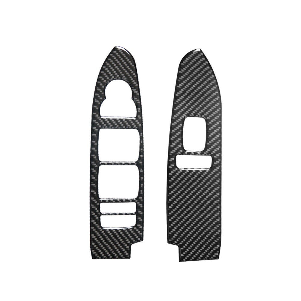 2x/set Window Lift Panel Trim Cover Carbon Fiber for CADILLAC CTS SPORT 2008-UP n