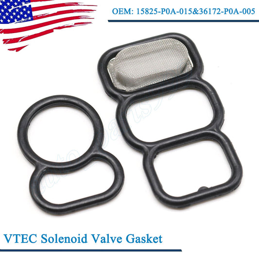 VTEC solenoid valve gasket kit (upper and lower spool valve) for Honda Accord 4-Cyl 1994-02- n