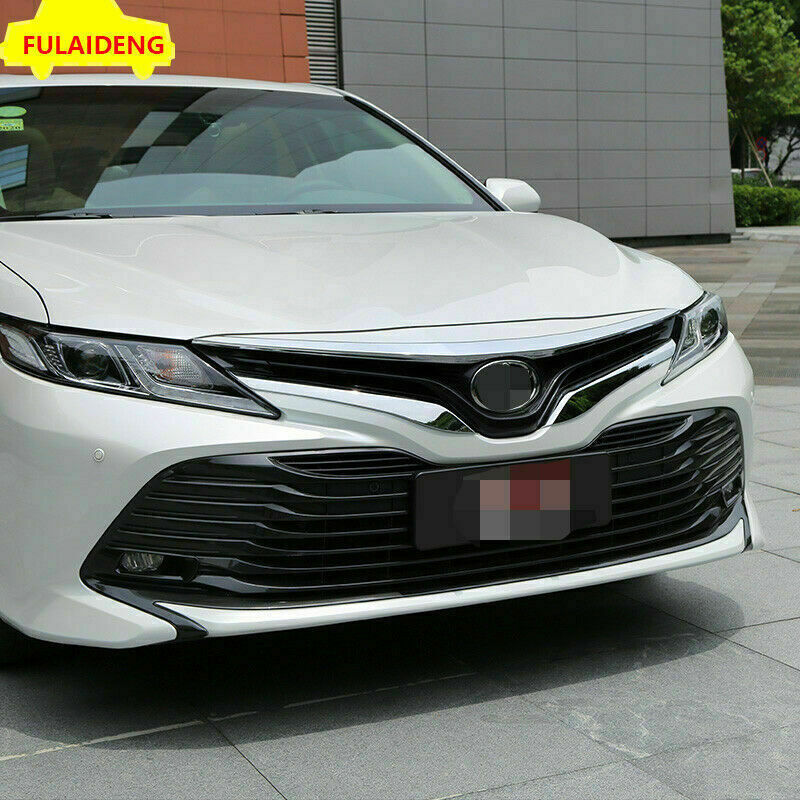 for Toyota for Camry 2018-2020 L LE XLE ABS Chrome Front Central Grille Cover Trim