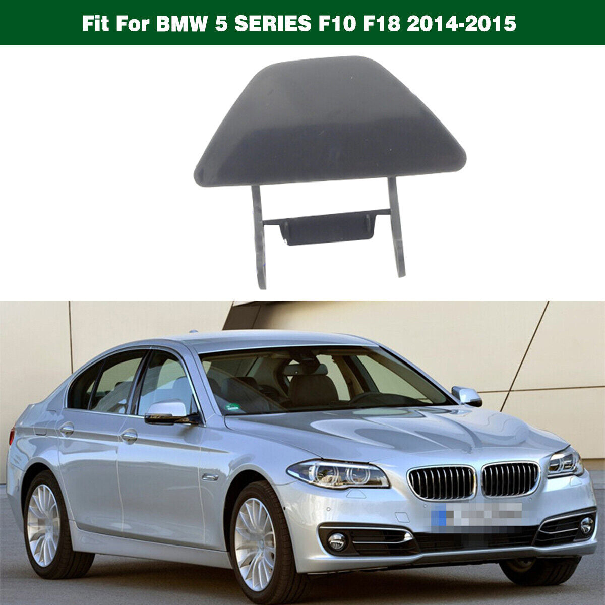 Front Bumper Right Headlamp Washer Cover Cap for BMW 5-Series F10 F18 2014-2015 Q