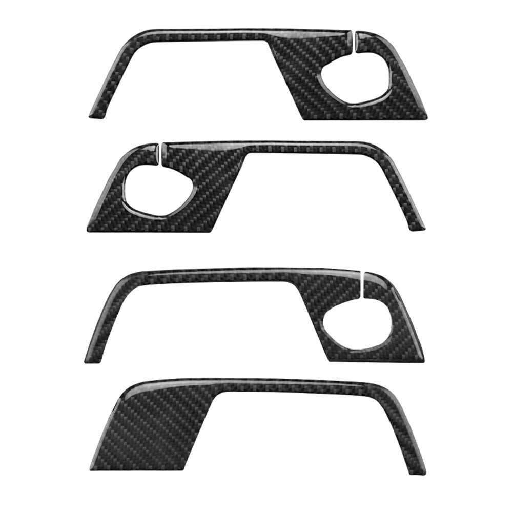 Red Carbon Fiber Window Switch Panel Trim Cover For 3 F30 2013-2019 v