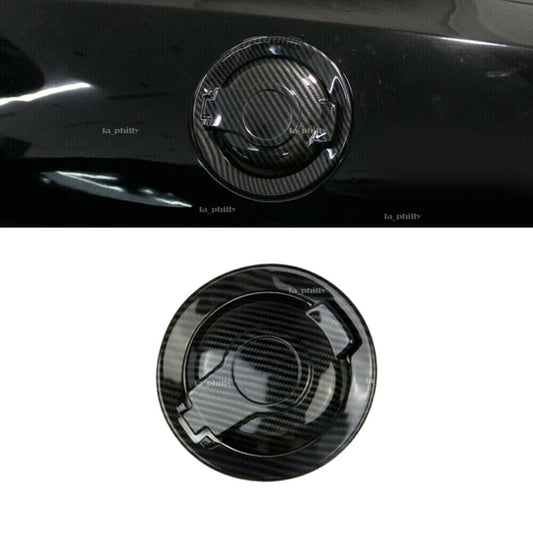Fuel Filler Door Tank Cover Gas Cap Carbon Fiber For 2015-2019 for Dodge for Challenger Q