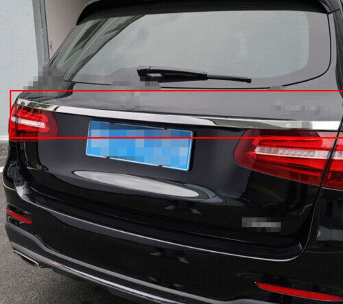 Fit for Benz GLC300 2016-22 Chrome Steel Car Rear Tailgate Trunk Lid Cover Trim n
