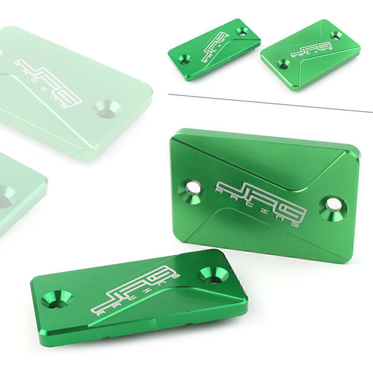Front Rear Brake Reservoir Fluid Covers Caps Fit for Kawasaki KLX125 150S KLX250 300 Q