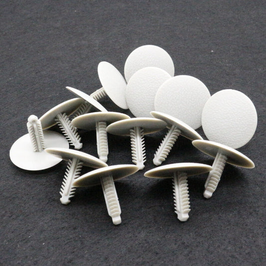 10-Piece Set of for Fiat for Lancia for Alfa Romeo 7600779 Wheel Arch Trim Clips with Extended Rivets