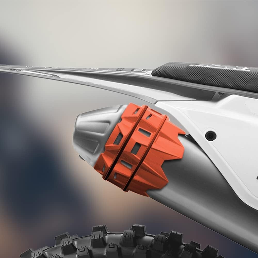 Orange Universal Escape Tail End Pipe Guard Protector Protection, for Honda , for Yamaha