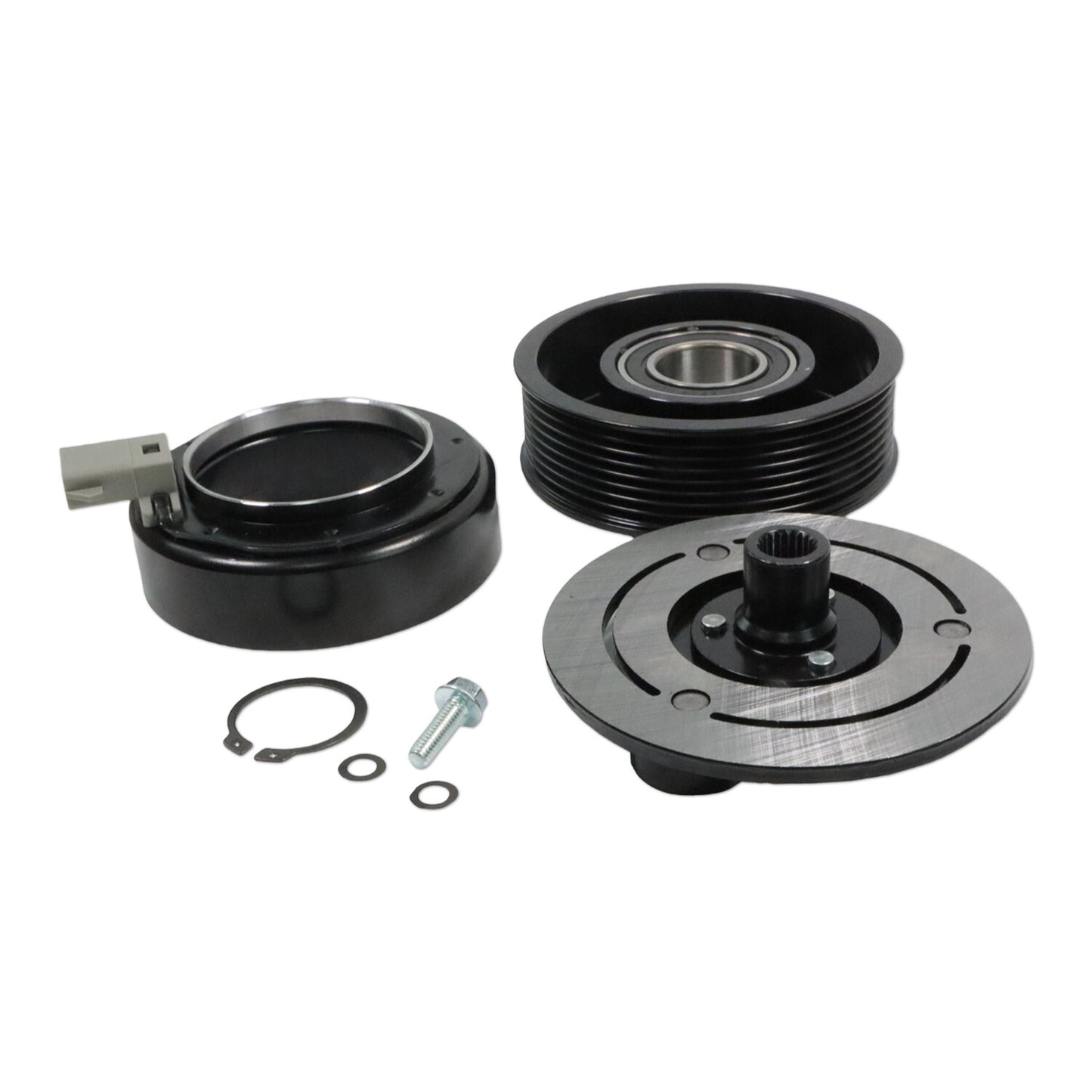 AC Compressor Clutch Kit Pulley Coil for Dodge for Ram 2500 3500 2006-2009 5.9L 6.7L