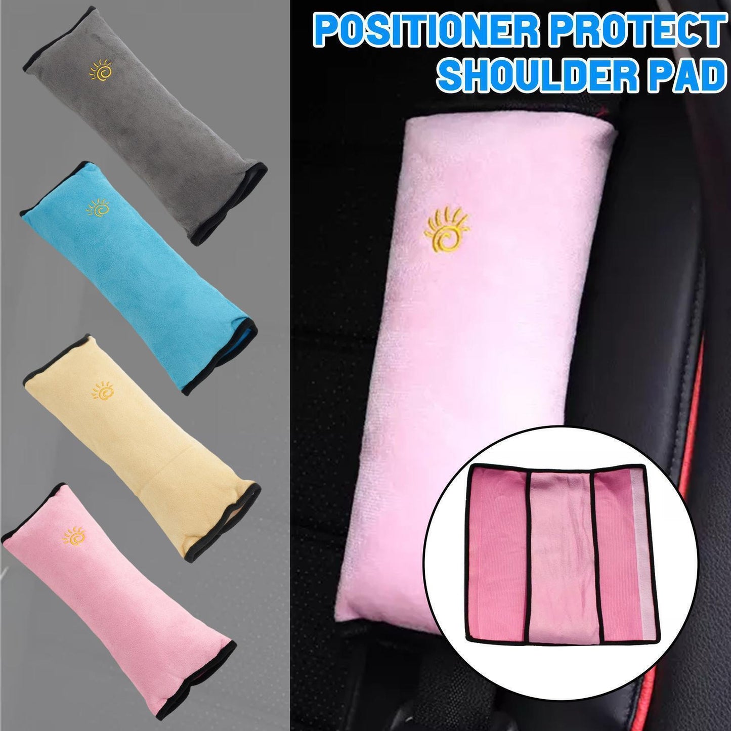 Plush Car for Seat Belt Cover Breathable Kid Seatbelt Pillow for Seat Strap Shoulder Pad Q