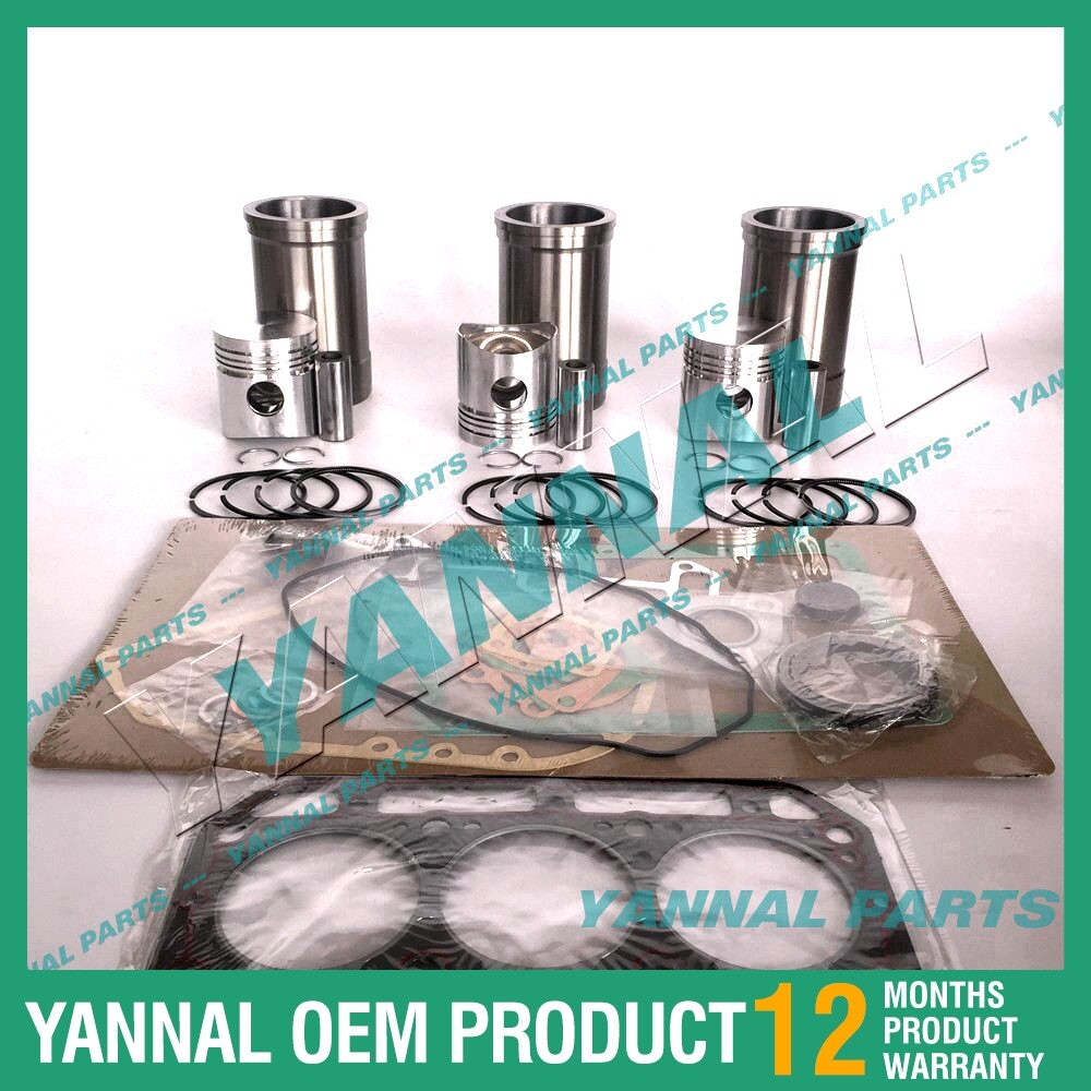 3-piece Yanmar overhaul kit with gaskets for 3T84 engine spare parts