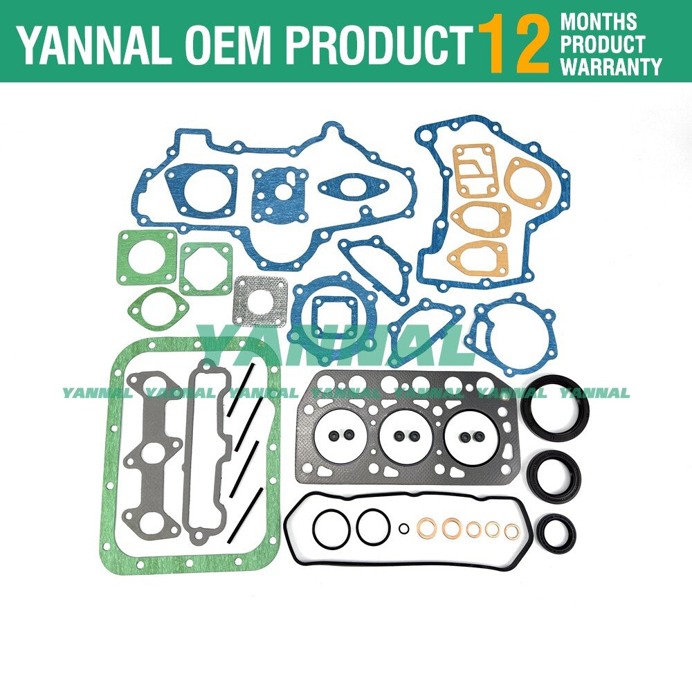 ISEKI TU155F Tractor Engine Parts - Full Gasket Kit for K3C Overhaul