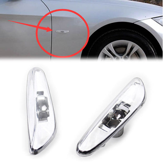 Side Marker Light Turn Signal Lamp Clear for BMW E46 4DR 2002-2005 63137165915