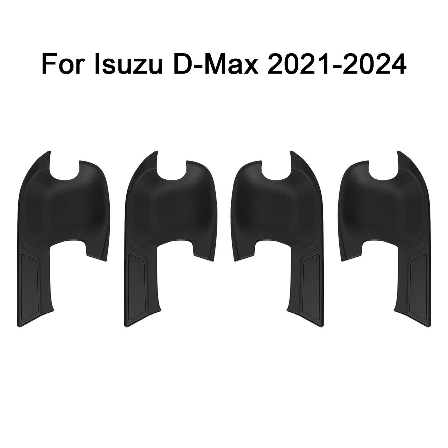 for Isuzu D-Max Dmax 2021-2024 Matte Black 4X Exterior Door Handle Cover Trim