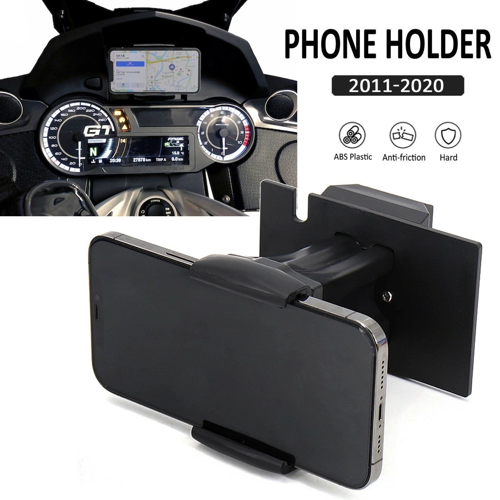 for BMW K1600B K1600GT motorcycle GPS mobile phone USB charge navigation bracket