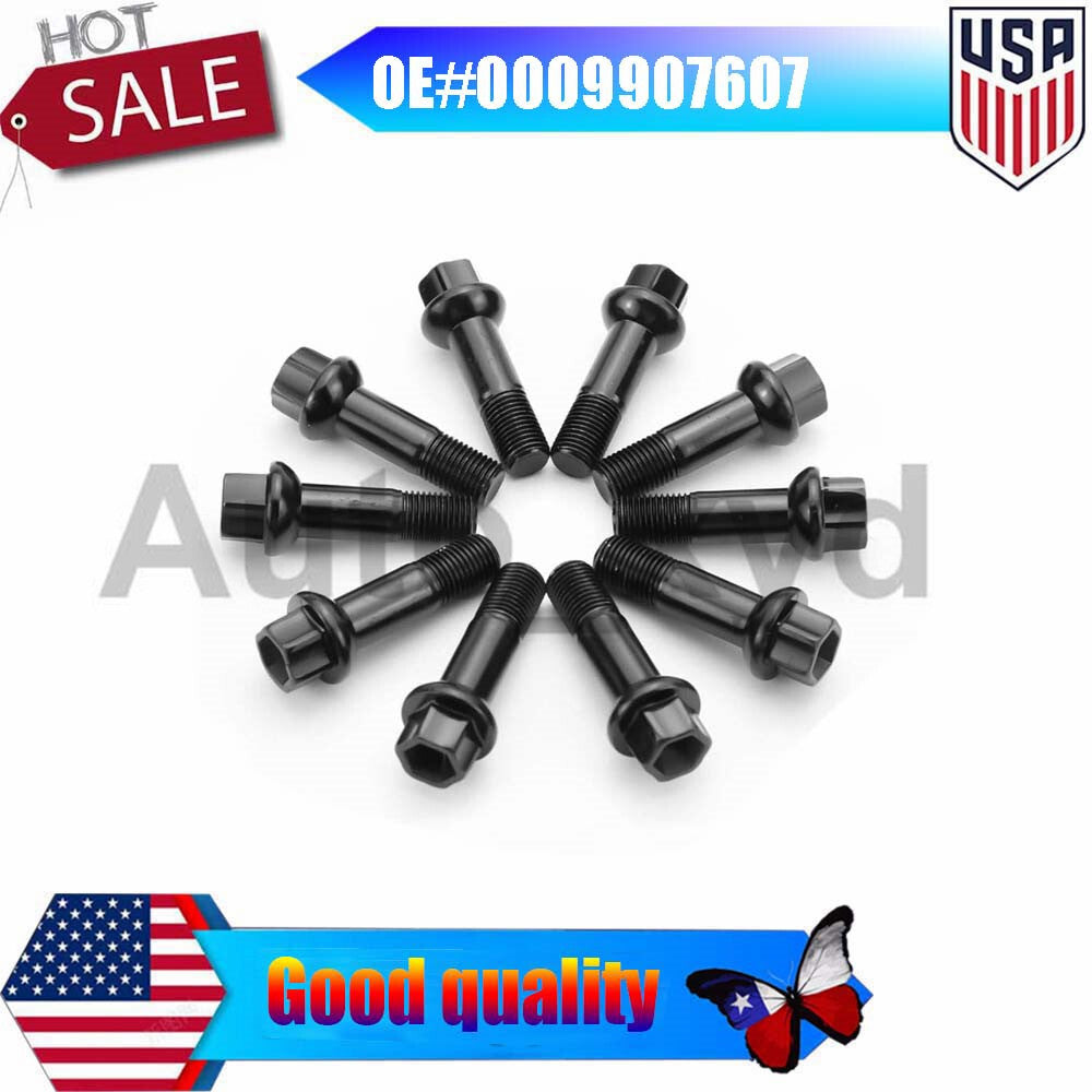 10PCS A0009907607 Wheel Lug Bolt Nuts for MERCEDES-BENZ GLE300D GLE350 GLK250 Q