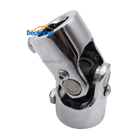 1 DD X 1 DD Double D Chrome Steel Steering Shaft U Joint Street Hot Rod