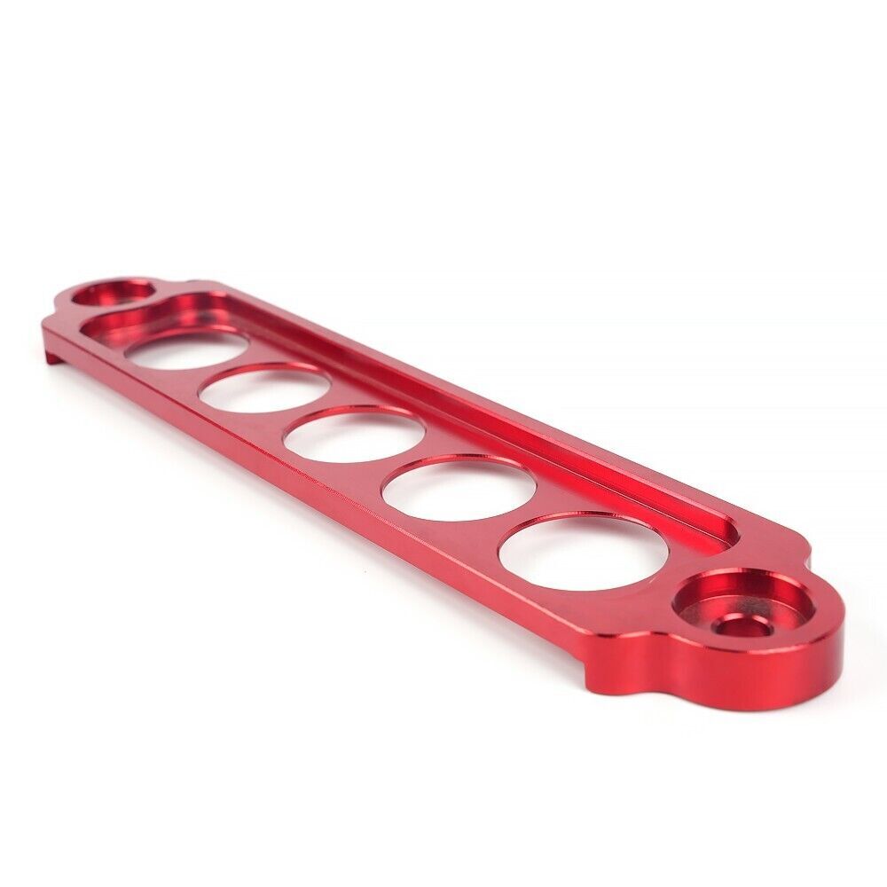 Universal Aluminum Battery Fixed Bracket Battery Retaining Clamp Tie Down Holder Q
