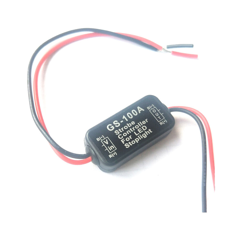 12V Flash Strobe Controller Box Flasher Module LED Brake Tail Stop Light Q