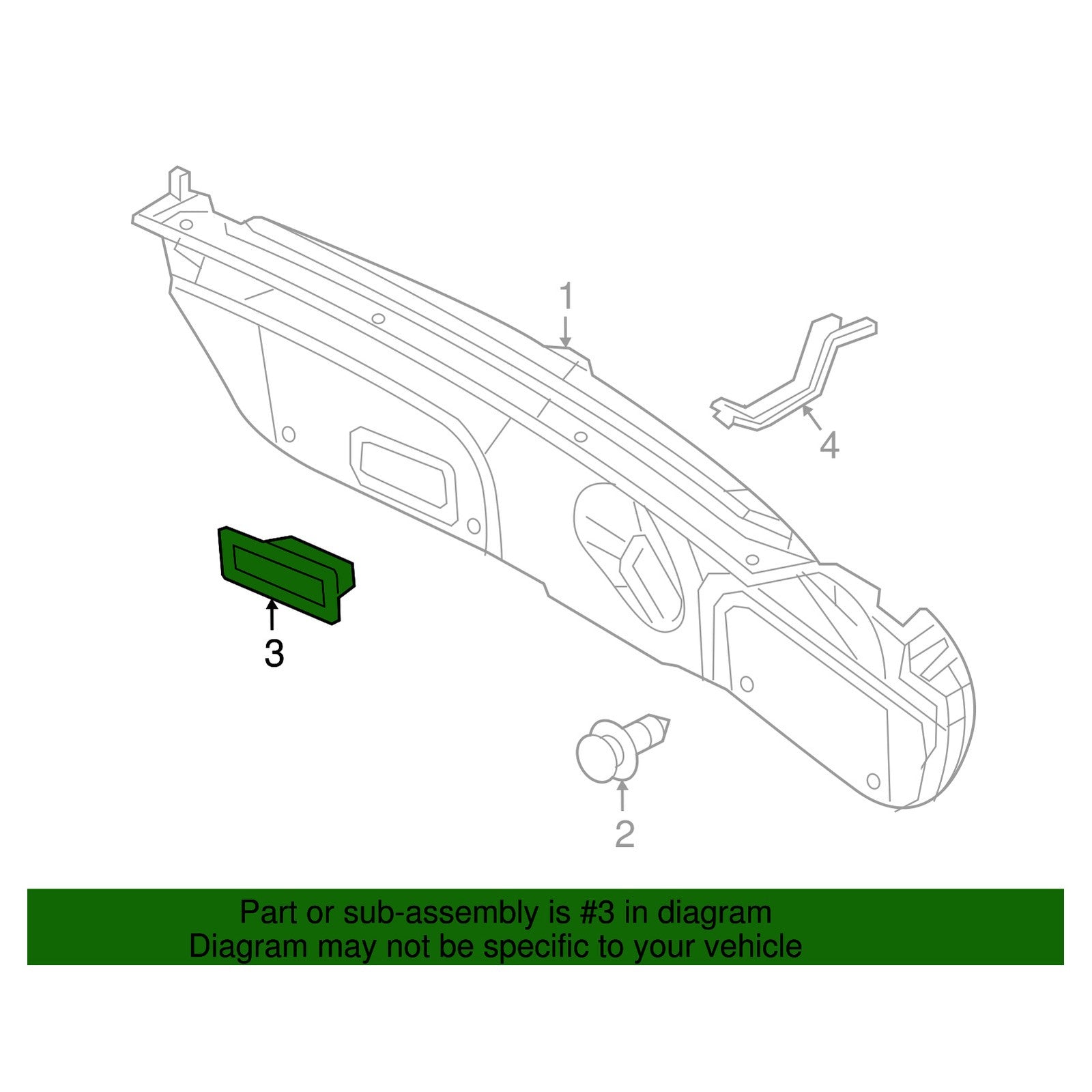 AKLOSIPY Interior Lid Handle T ABS Black Interior Lid Handle T GJ6A 68 966 02 Q