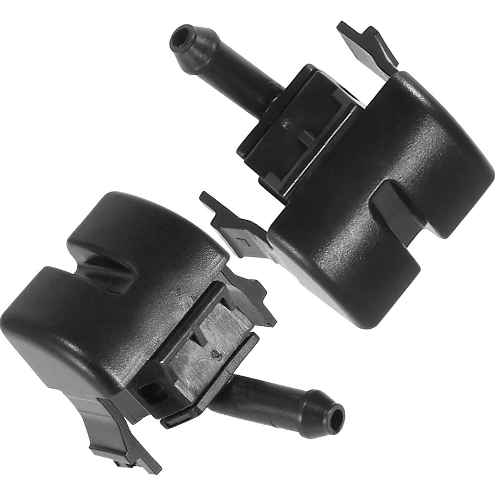Pair for BMW 3-Series E46 Left  Right Windshield Washer Spray Nozzle Black Q