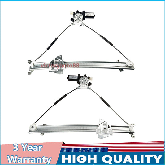 Two power window regulators with motors for Mitsubishi Montero 1992-2000 front LH and right-hand models.