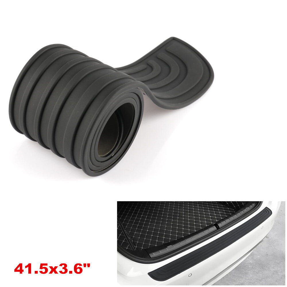 Universal rubber rear bumper protector, scratch resistant, trunk protector, 41.5x3.6- n