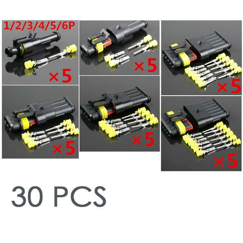 Sealed 1-2-3-4-5-6 pin waterproof wire connector plug for 30XCar SUVs n