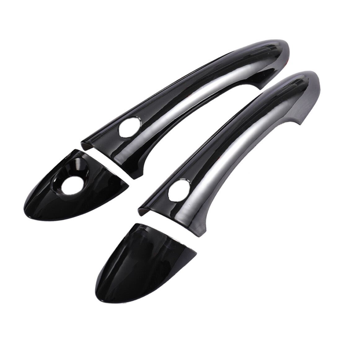 1Set Side Door Handle Cover Trim w/ Key Hole Fit for Hyundai Sonata 2011-2014