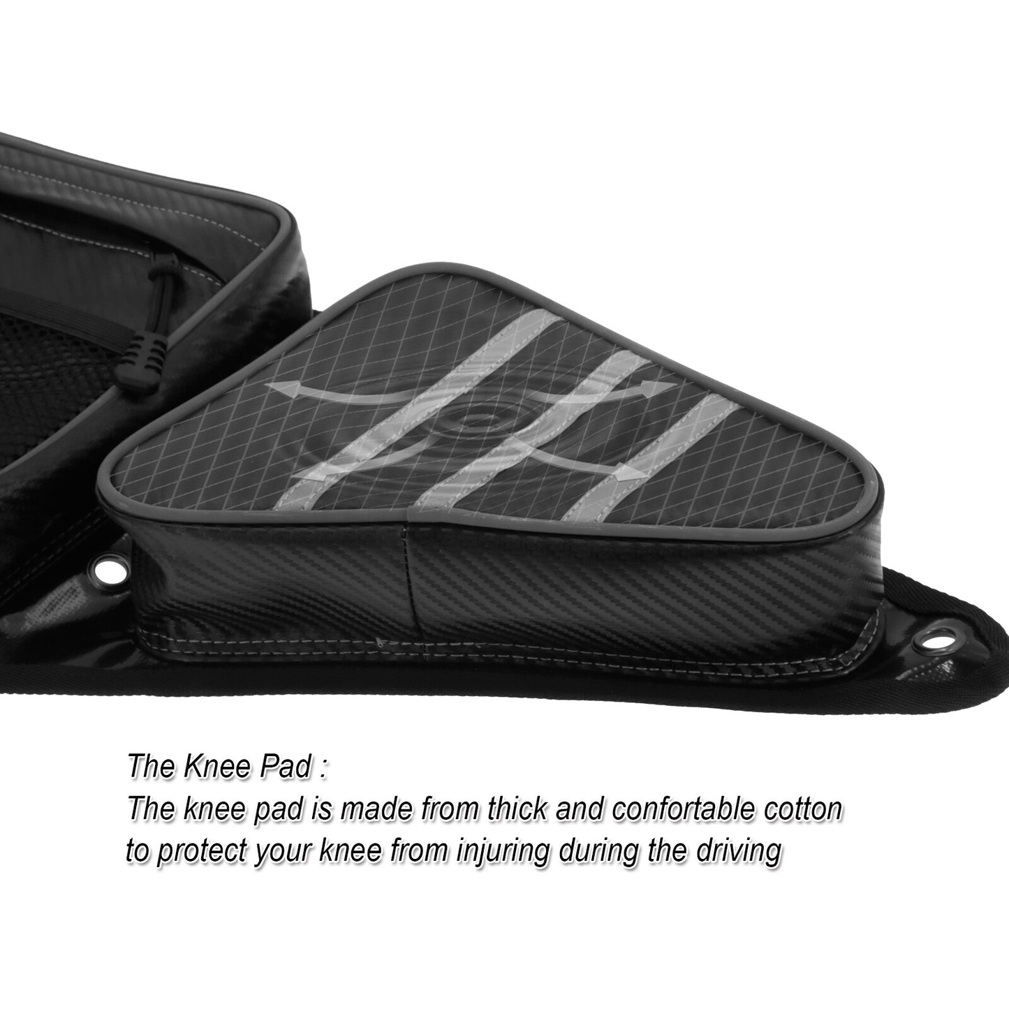 UTV Front Side Storage Door Bags w/ Knee Pad for Polaris RZR XP 1000 900 Turbo S Q
