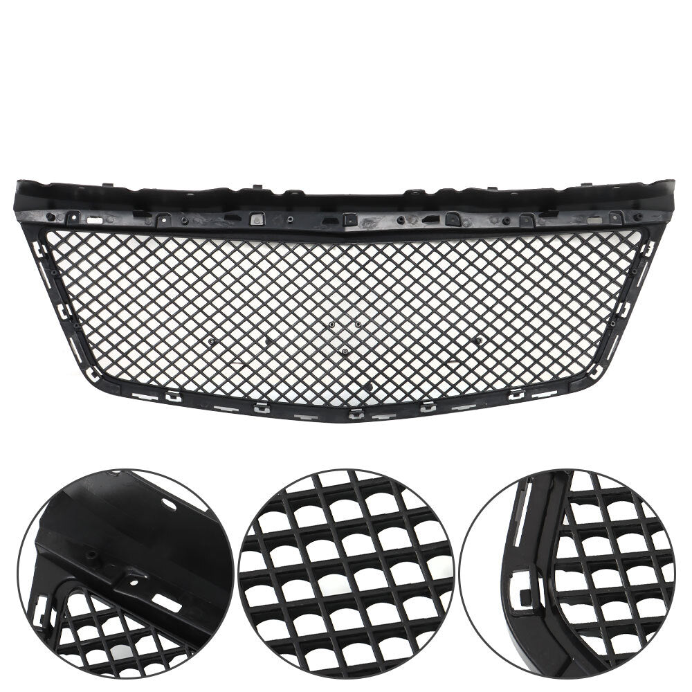 Front bumper grille for 2014-2019 for Cadillac CTS Sedan B model, black. n