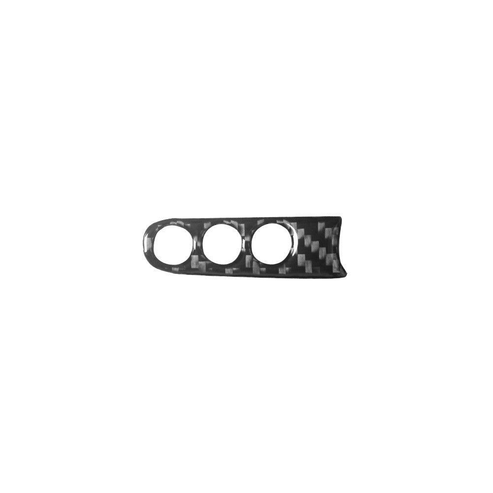 Carbon Fiber Rear Console Inner Strips Trim For Silverado/tahoe/ for sierra 2007-2014