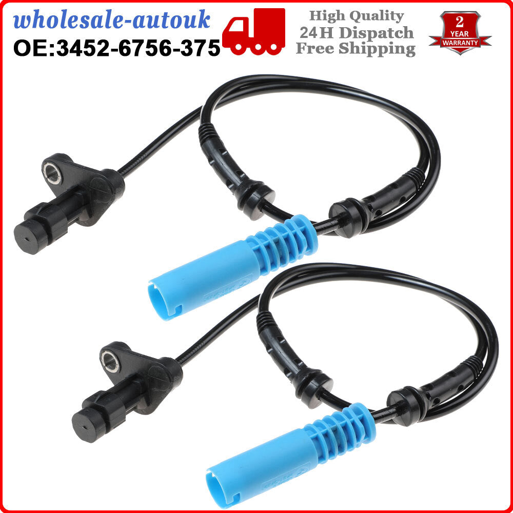 2PCS WHEEL SPEED SENSOR for BMW 5 E39 M52 B20 M51 D25 M52 B25 M52 B28 M62 B44