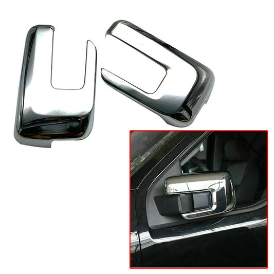 2pcs for CHRome Side Wing Rear View Mirror Cover Cap Trim Fit for F150 2021-22 v