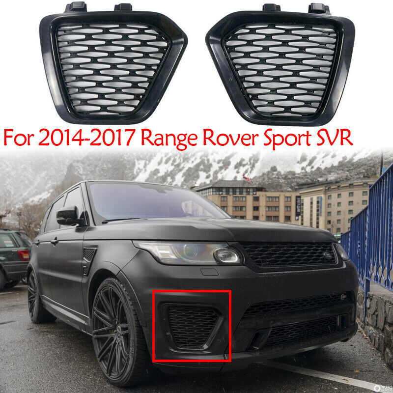 for Range Rover Sport SVR 2014-17 Front Bumper Fog Light Grille Replace Cover Q