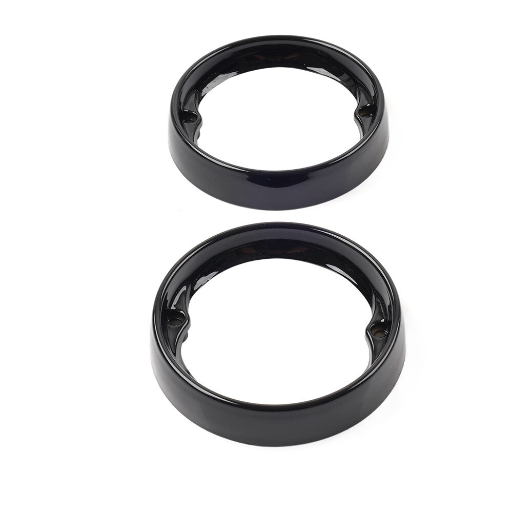 1 Pair Turn Signal BezelsBlack for Harley Road King Glide Electra Glide