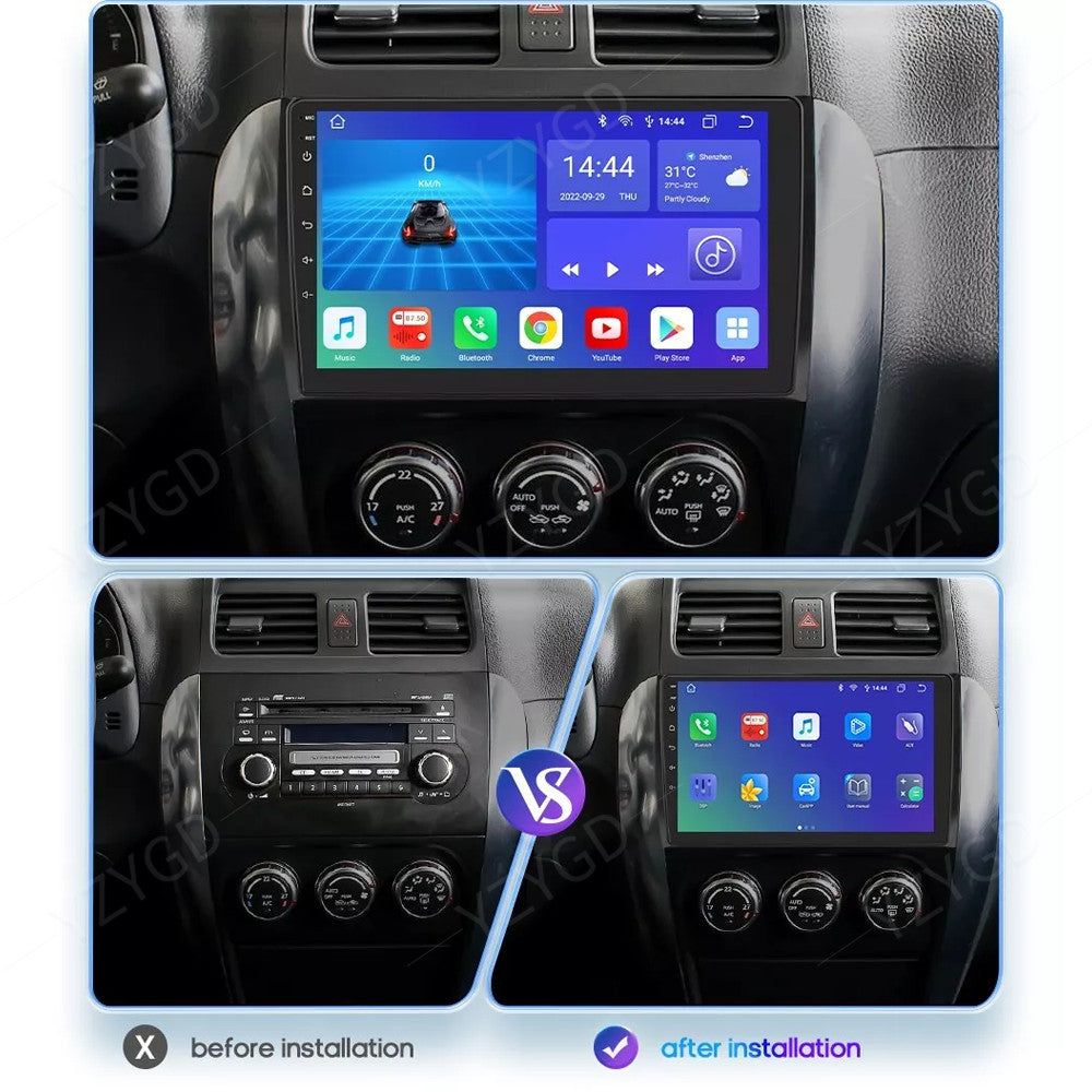for Suzuki SX4 2006-2013 for Fiat Sedici 2005-2014 CarPlay Car Stereo Radio GPS WiFi